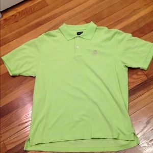 Bright green izod polo